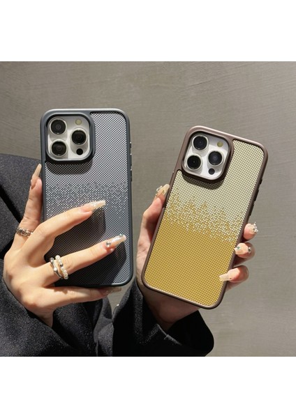 iPhone 15 Pro Max Cep Telefonu Kılıfı Su Transfer Baskı Pc Kapağı-Siyah (Yurt Dışından)