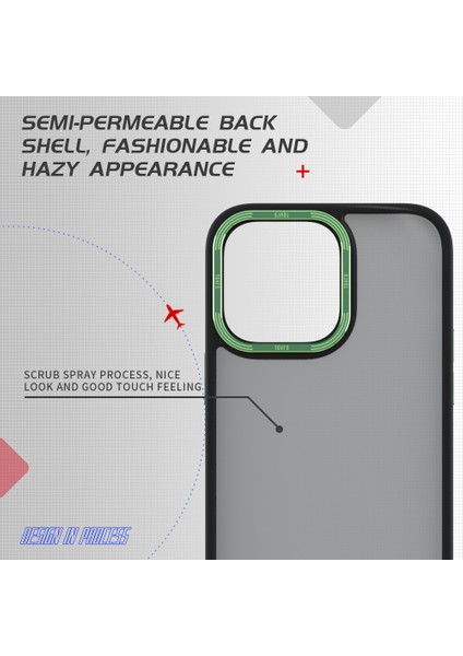 iPhone 14 Pro Cep Telefonu Kılıfları Metal Kamera Halkası Pc+Tpu Kapak-Mor (Yurt Dışından) fırsatları