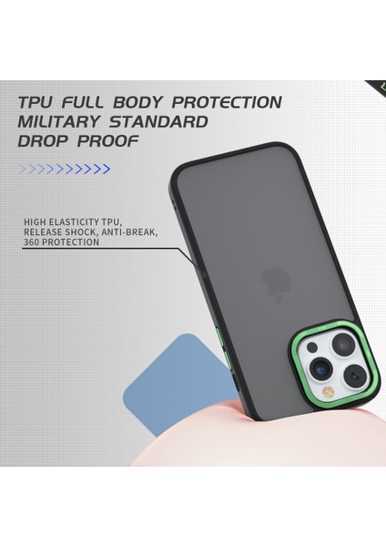 iPhone 14 Pro Cep Telefonu Kılıfları Metal Kamera Halkası Pc+Tpu Kapak-Mor (Yurt Dışından) indirimleri