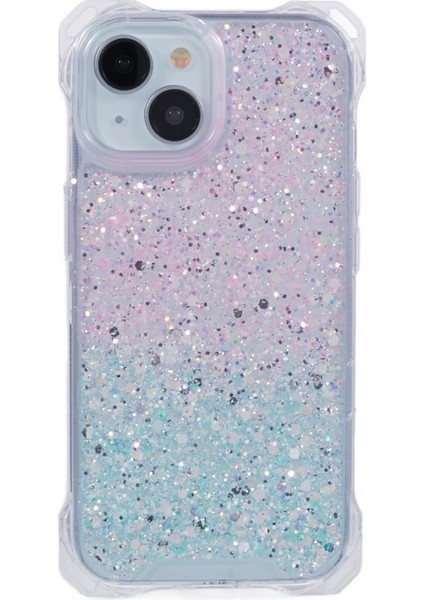 iPhone 13 Mini 5.4 Inç Kılıf Gradyan Tpu+Akrilik Darbeye Dayanıklı Telefon Kapağı-Pembe+Yeşil (Yurt Dışından)
