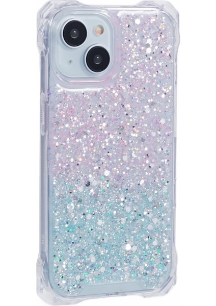 iPhone 13 Mini 5.4 Inç Kılıf Gradyan Tpu+Akrilik Darbeye Dayanıklı Telefon Kapağı-Pembe+Yeşil (Yurt Dışından)
