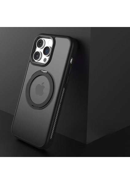 iPhone 13 Pro Kılıf Magsafe Pc+Tpu Halkalı Kickstand Telefon Kılıfı-Koyu Mor ile Uyumlu (Yurt Dışından)