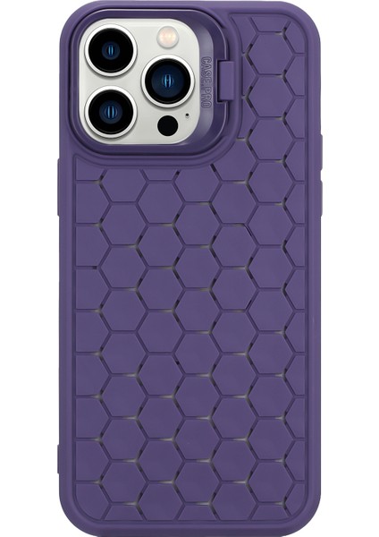 iPhone 14 Pro Max Için Kickstand Kılıf Isı Dağılımı Tpu Cep Telefonu Kapağı-Mor (Yurt Dışından) fiyatları