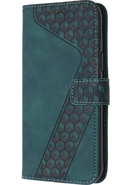 iPhone 14 Pro Max Için Çizilmez Kapak 7 Şekilli Baskılı Desenli Pu Deri Telefon Kılıfı Cüzdan-Yeşil (Yurt Dışından) fırsatları