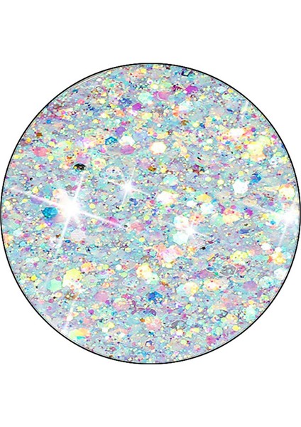 iPhone 15 Için Arka Koruyucu Kılıf Sparkle Epoksi Cep Telefonu Tpu Kapak-Beyaz (Yurt Dışından)