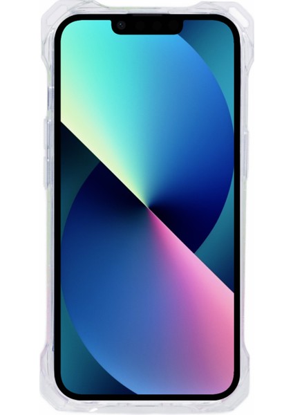 iPhone 13 Mini 5.4 Inç Kılıf Gradyan Tpu+Akrilik Darbeye Dayanıklı Telefon Kapağı-Sarı+Pembe (Yurt Dışından)