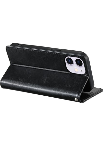 iPhone 11 Kılıf 6 Kart Yuvalı Deri Cüzdan Telefon Kılıfı-Siyah (Yurt Dışından) fırsatları