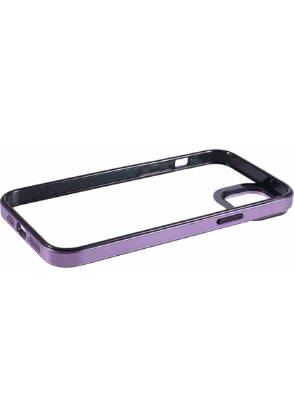 iPhone 15 Için Kılıf Tpu+Pc Hibrit Telefon Kılıfı, Elektro Kaplama Çerçeveli-Mor (Yurt Dışından) fırsatları