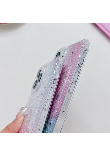 iPhone 14 Pro Için Kapak Tpu+Akrilik Düşme Önleyici Gradyan El Zincirli Cep Telefonu Kılıfı-Sarı+Pembe (Yurt Dışından) fırsatları