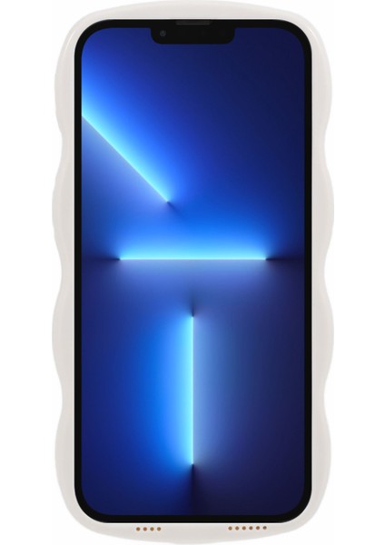 iPhone 13 Pro Kılıf Tpu+Pc Telefon Kılıfı, Kaymaz Dalga Kenarlı Çerçeve-Beyaz (Yurt Dışından) fiyatları