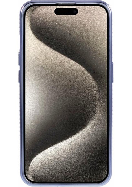 iPhone 15 Pro Için Tpu Kılıf Yapay Elmas Dekor Yüzük Kickstand Degrade Telefon Kapağı-Koyu Mor (Yurt Dışından) indirimleri