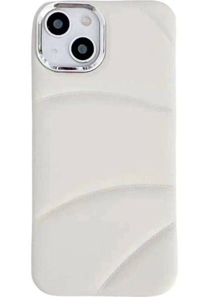 iPhone 14 Plus Kılıf Pc Lensli Çerçeve-Beyaz ile Çizilmez Yumuşak Tpu Telefon Kılıfı Için (Yurt Dışından)