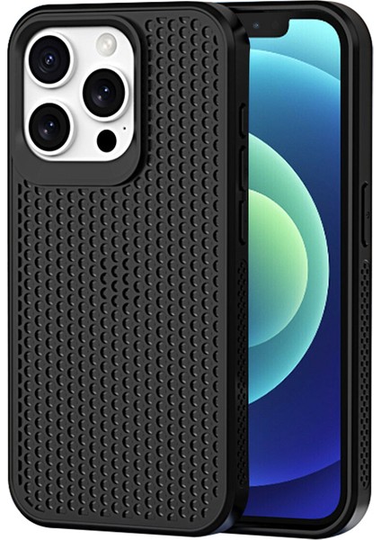 iPhone 12/12 Pro Kılıf Isı Dağılımı Pc + Tpu Telefon Kapağı Mobil Aksesuarları -Siyah Için (Yurt Dışından)