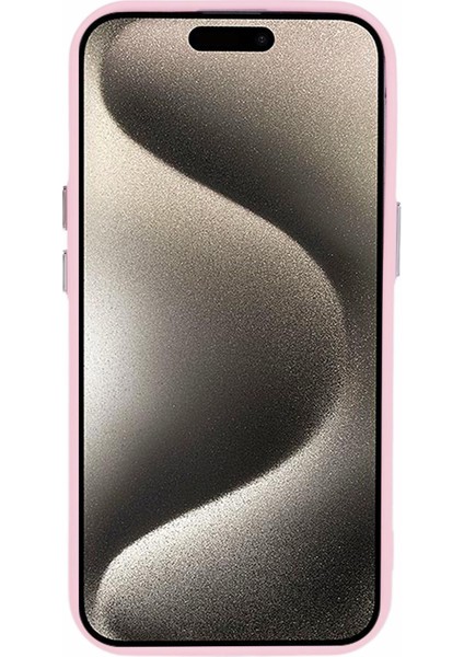 iPhone 15 Plus Kılıf Lensli Koruyucu Silikon Telefon Kılıfı Çubuğu-Pembe (Yurt Dışından) indirimleri