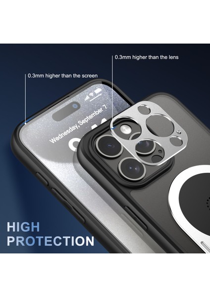 iPhone 13 Pro Max Için Kılıf Grafen Isı Dağılımı Kickstand Telefon Kılıfı Aromaterapi Tabletli-Gümüş (Yurt Dışından)
