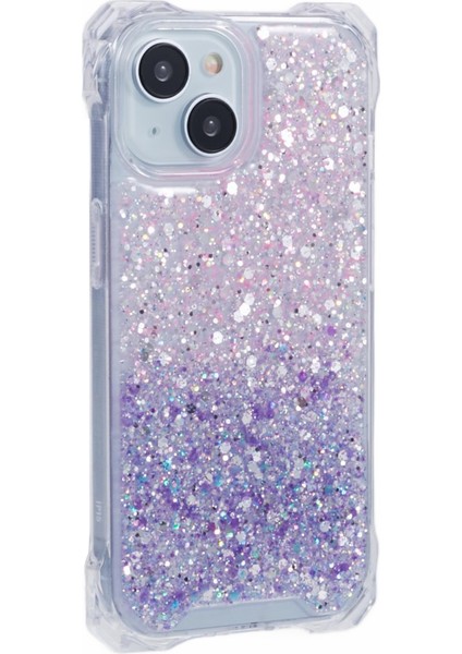 iPhone 14 Için Darbeye Dayanıklı Kılıf Tpu+Akrilik Telefon Arka Kapak Askılı Çift Renkli Degrade Tasarım-Pembe+Mor (Yurt Dışından) fırsatları