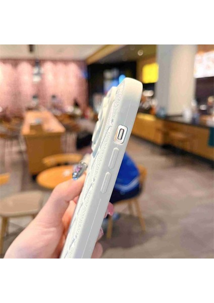 iPhone 13 Pro Kılıf Eşkenar Dörtgen Desenli Tpu Düşmeye Karşı Koruyucu Telefon Kapağı-Mavi (Yurt Dışından)