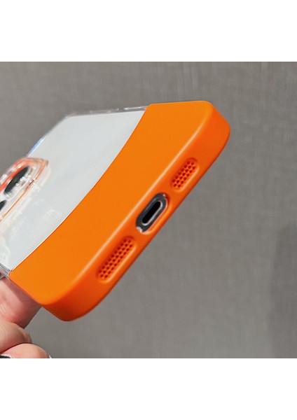 iPhone 13 Pro Kılıf Darbeye Dayanıklı Pc Iki Renkli Ekleme Telefon Kapağı-Siyah (Yurt Dışından)