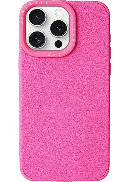 iPhone 15 Pro Max Için Tpu Kılıf Damlamaya Dayanıklı Telefon Kapağı Ay Krateri Desenli-Gül (Yurt Dışından)