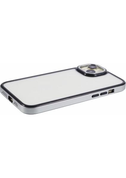 iPhone 13 Için 6.1 Inç/14 Cep Telefonu Kılıfı Galvanik Çerçeve Tpu+Pc Anti-Damla Kapak-Gümüş (Yurt Dışından) fırsatları