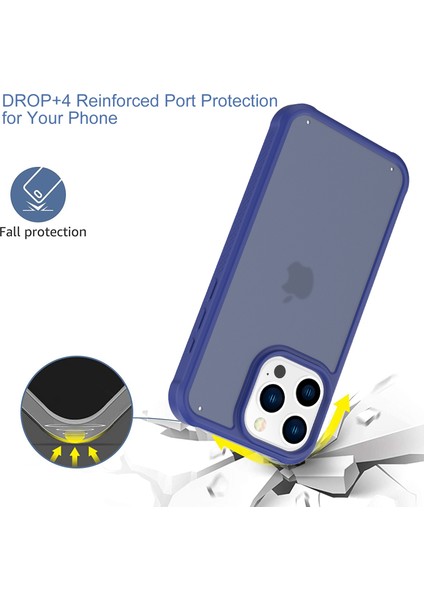 iPhone 15 Pro Max Ince Kılıf Skin-Touch Tpu+Pc Mat Telefon Kılıfı-Koyu Mavi (Yurt Dışından) modelleri