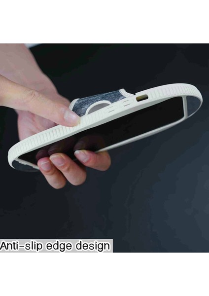 iPhone 14 Pro Max Için Tpu Kılıf Denim Terlik Tasarımlı Telefon Kılıfı ve Kickstand-Mavi (Yurt Dışından) modelleri