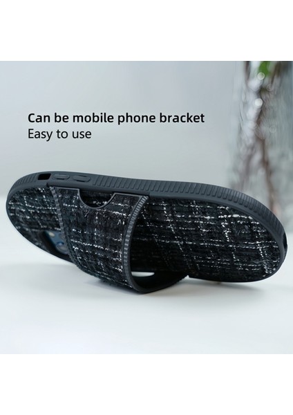 iPhone 12 Pro Max Için Kickstand Kılıf Terlik Tasarımı Tpu Telefon Kapağı-Mor (Yurt Dışından)