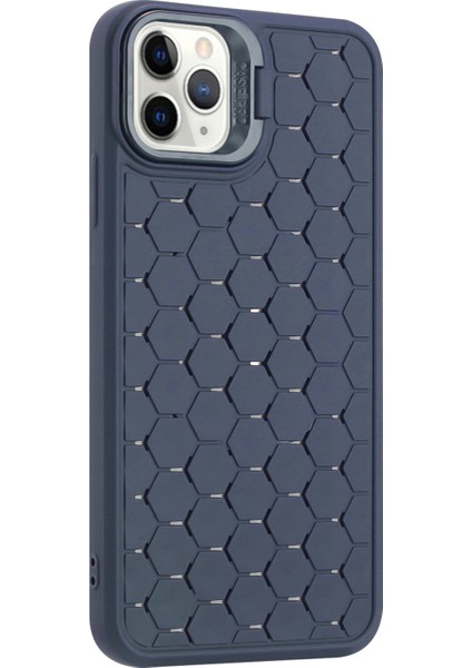 iPhone 11 Pro Kılıf Için Isı Dağılımı Darbeye Dayanıklı Tpu Telefon Kılıfı, Kickstand-Koyu Mavi (Yurt Dışından)