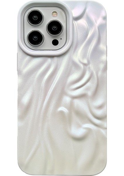 Cep Telefonu Koruyucu iPhone 15 Pro Mat Tpu Telefon Kapağı Galvanik Pileli Telefon Kılıfları-Beyaz (Yurt Dışından)