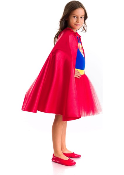 Supergirl Kostümü Uzun Kollu modelleri