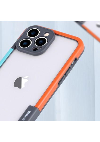 iPhone 15 Pro Kılıf Çift Renkli Çerçeve Damlamaya Dayanıklı Cep Telefonu Kapağı-Gül+Gri (Yurt Dışından) indirimleri