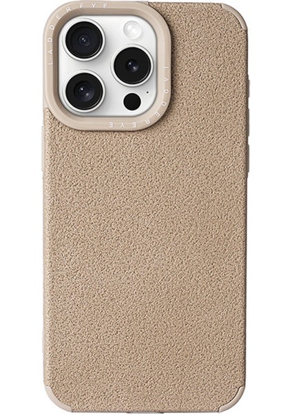 iPhone 14 Pro Kılıf Ay Krater Desenli Yumuşak Tpu Koruyucu Telefon Kılıfı-Açık Kahverengi (Yurt Dışından)