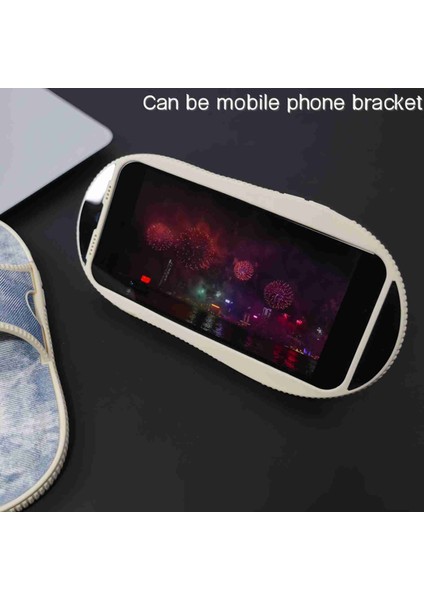 iPhone 12 Pro Max Için Kickstand Kılıf Denim Terlik Tasarımı Ayna Fonksiyonlu Tpu Telefon Kapağı-Mavi (Yurt Dışından)