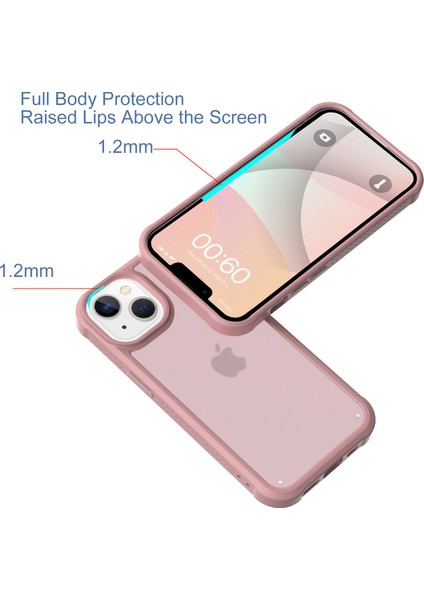 iPhone 13 Için Kılıf Skin-Touch Mat Tpu+Pc Koruyucu Telefon Kılıfı-Açık Pembe (Yurt Dışından) fiyatları