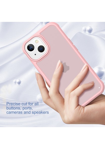 iPhone 13 Için Kılıf Skin-Touch Mat Tpu+Pc Koruyucu Telefon Kılıfı-Açık Pembe (Yurt Dışından) fırsatları
