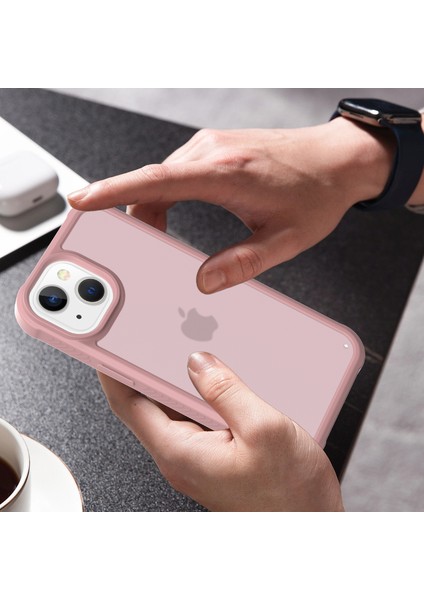 iPhone 13 Için Kılıf Skin-Touch Mat Tpu+Pc Koruyucu Telefon Kılıfı-Açık Pembe (Yurt Dışından) indirimleri