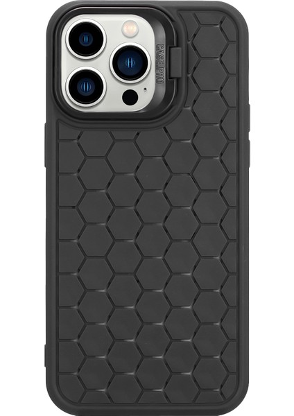 iPhone 14 Pro Için Kılıf Isı Dağılımı Tpu Telefon Kılıfı Lensli Destek Standı-Siyah (Yurt Dışından) fiyatları