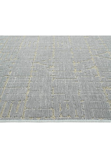 Berry 8205 Gri Halı Bohem Oturma Odası Halısı Kaymaz Taban Halı Kesme Halı Yolluk Ince Halı Kilim