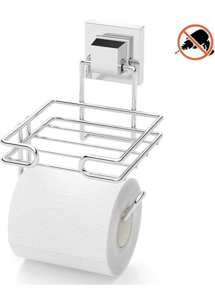 Tekno Tel EF-275 Yapışkanlı Yedekli Tuvalet Wc Kağıtlık Krom