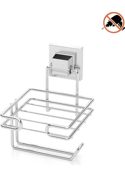 Tekno Tel EF-275 Yapışkanlı Yedekli Tuvalet Wc Kağıtlık Krom