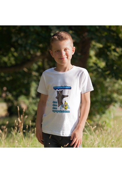 Uyuyakaldım Çocuk Tshirt