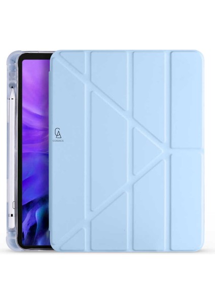 Apple iPad Air 11 Inç (A2902-A2903-A2904) 2024 Uyumlu Kılıf 3 Farklı Stand Kalemlikli Tablet Kılıfı