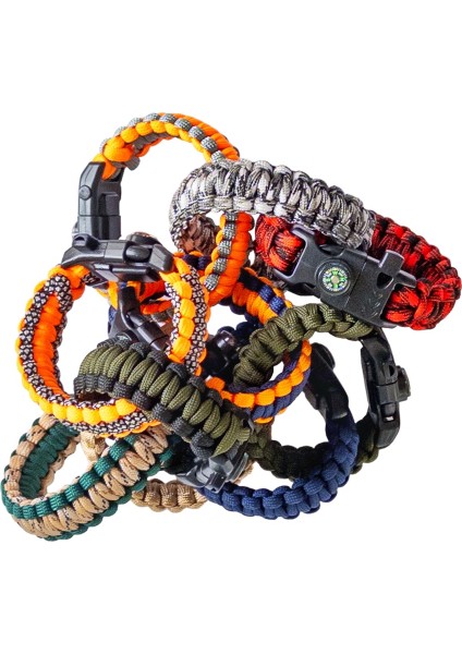 Paracord, Bileklik, El Yapımı, Hayatta Kalma Seti, Outdoor indirimleri