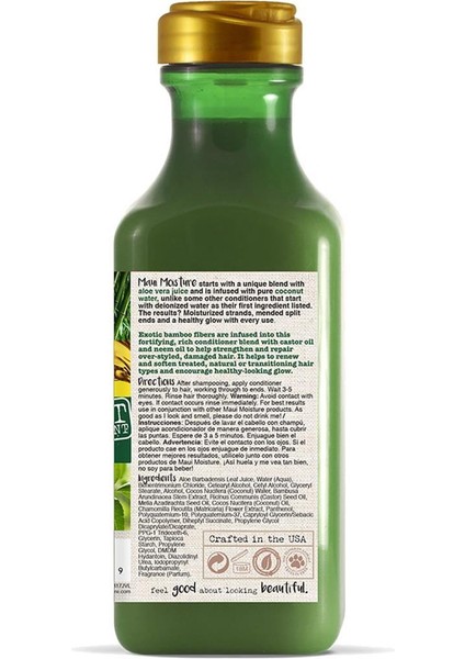 Bamboo Fibers Saç Kremi 385ML