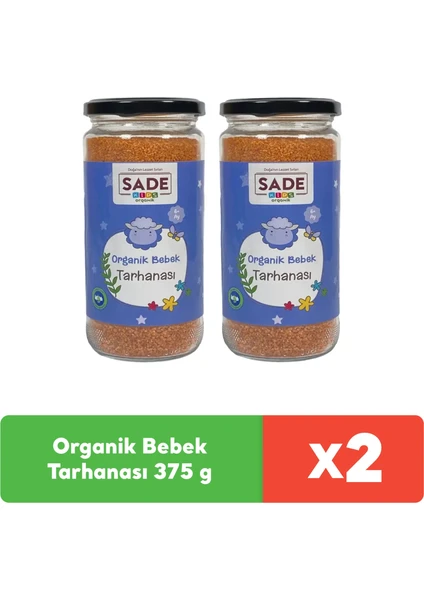 Sade Organik Bebek Tarhanası 375 G x 2 Adet