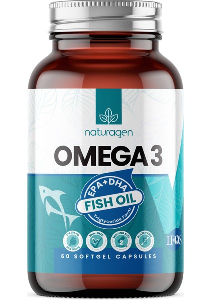 1200 mg Omega 3 Fish Oil Balık Yağı 60 Yumuşak Kapsül