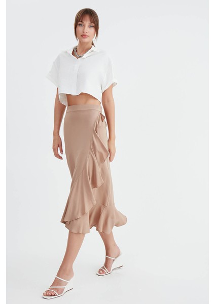 Midi Boy Fırfırlı Etek fiyatları