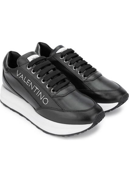 Mario Valentino Kadın Hakiki Deri Siyah Sneakers & Spor Ayakkabı 1040 91E1002 Bn Ayk Y24 Black/gunmetal