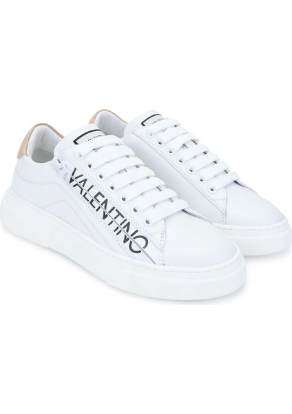 Mario Valentino Kadın Hakiki Deri Beyaz/nude Sneakers & Spor Ayakkabı 1040 91S3902 Bn Ayk Y24 Whıte/nude