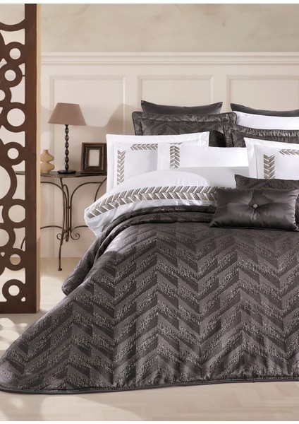 Jakarlı Elyaflı Yatak Örtüsü Takımı - Emily fırsatları